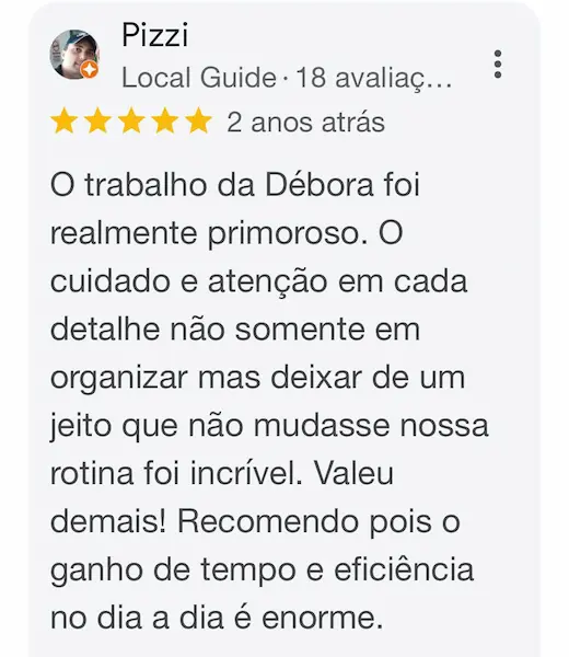 Avaliação Google Cliente 7